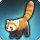 Icone de présentation de la mascotte Petit panda roux